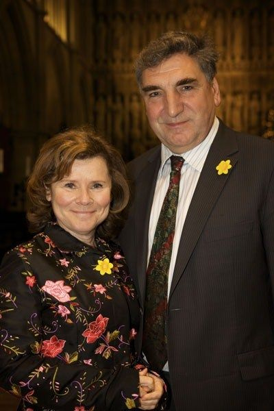  Jim Carter med sin vakre kone Imelda Staunton